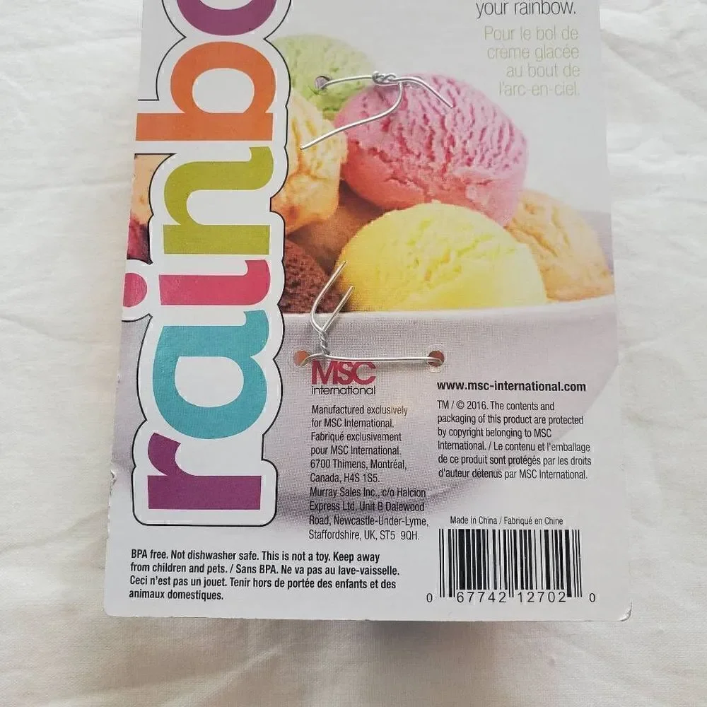 NEW Joie Rainbow Ice Cream Scoop
